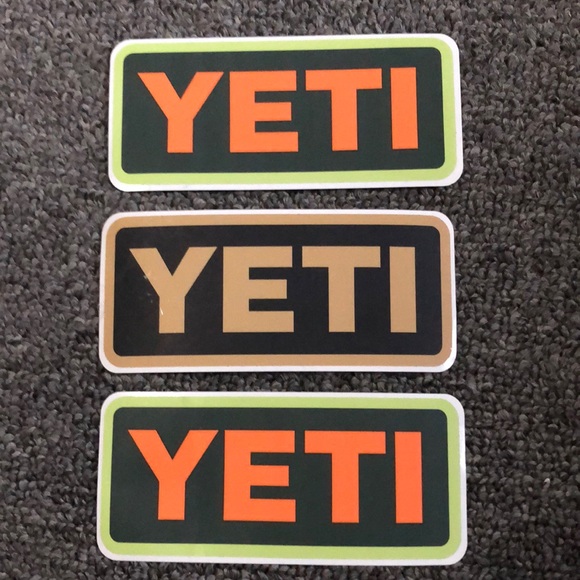 Yeti Accessories - 3 Yeti Stickers